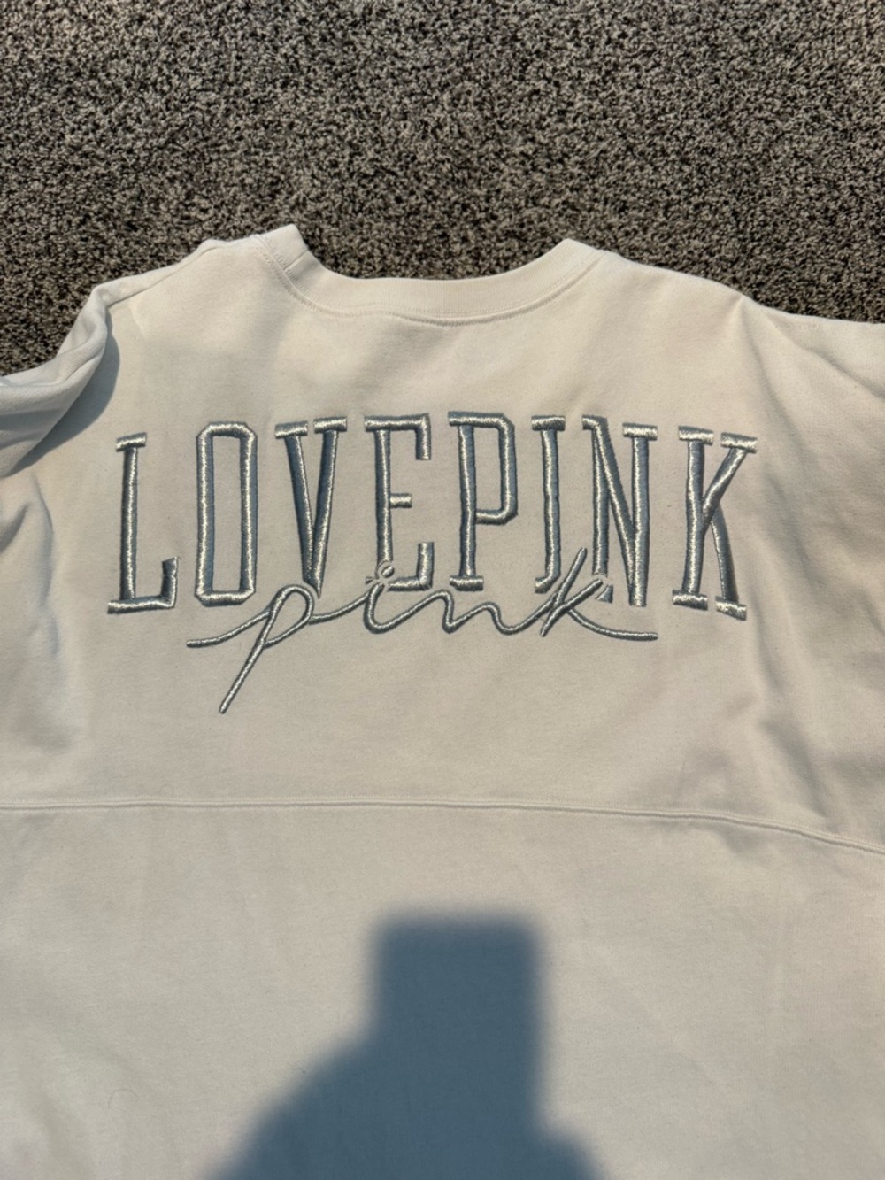 PINK Victoria's Secret Cream Crewneck Sweatshirt - Cream